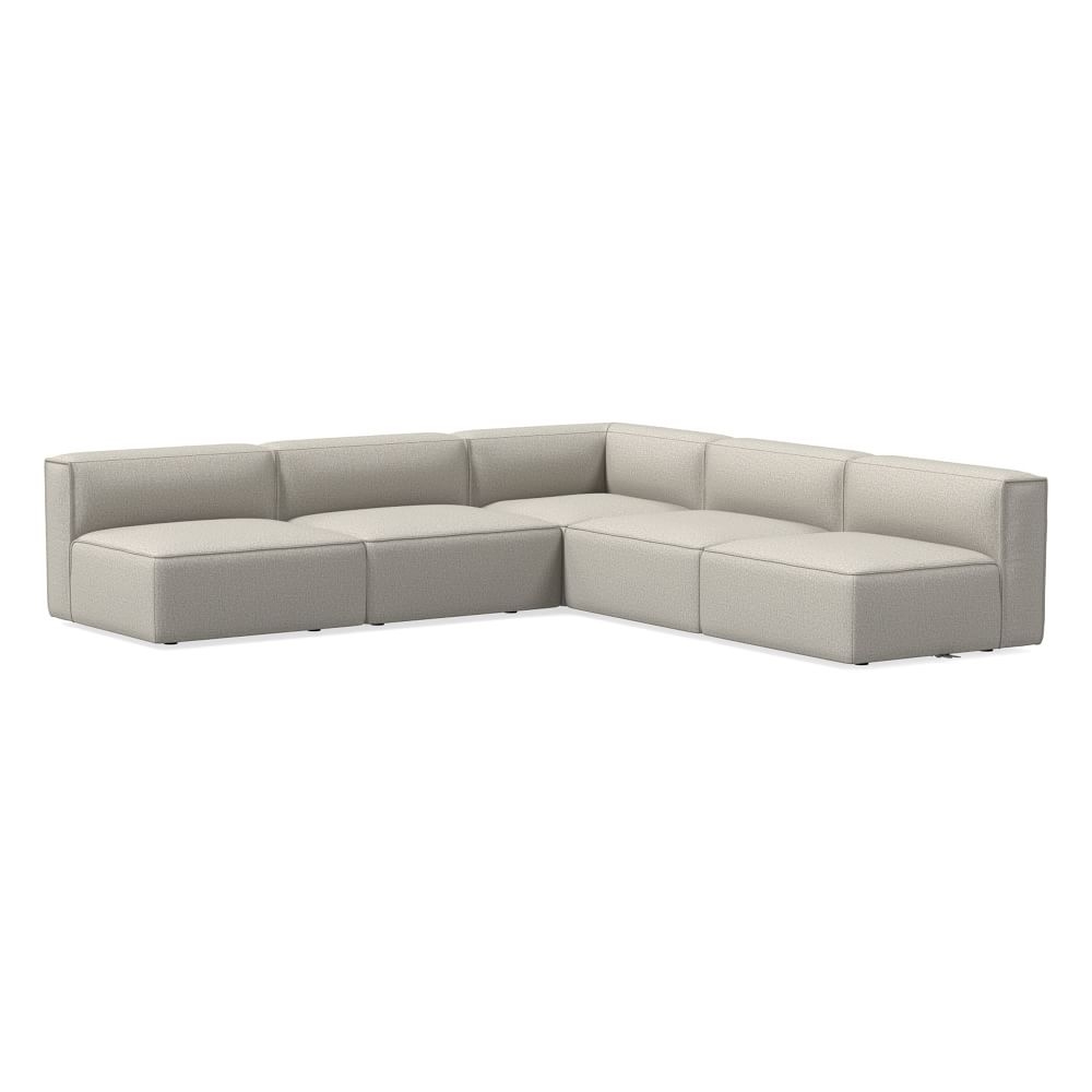 Remi Modular 105" 5-Piece Sectional, Twill, Dove - Image 0