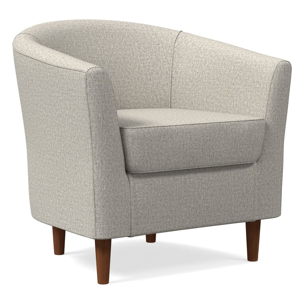 Mila Chair, Poly, Twill, Dove, Auburn - Image 0