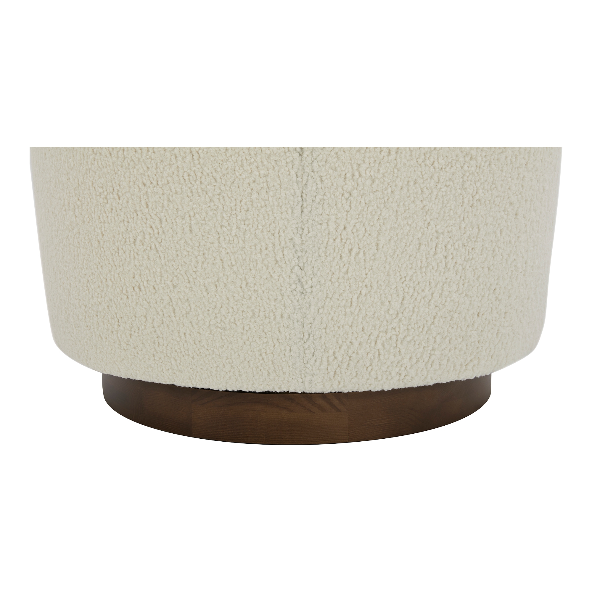 Oscy Swivel Chair Vegan Shearling White - Image 9