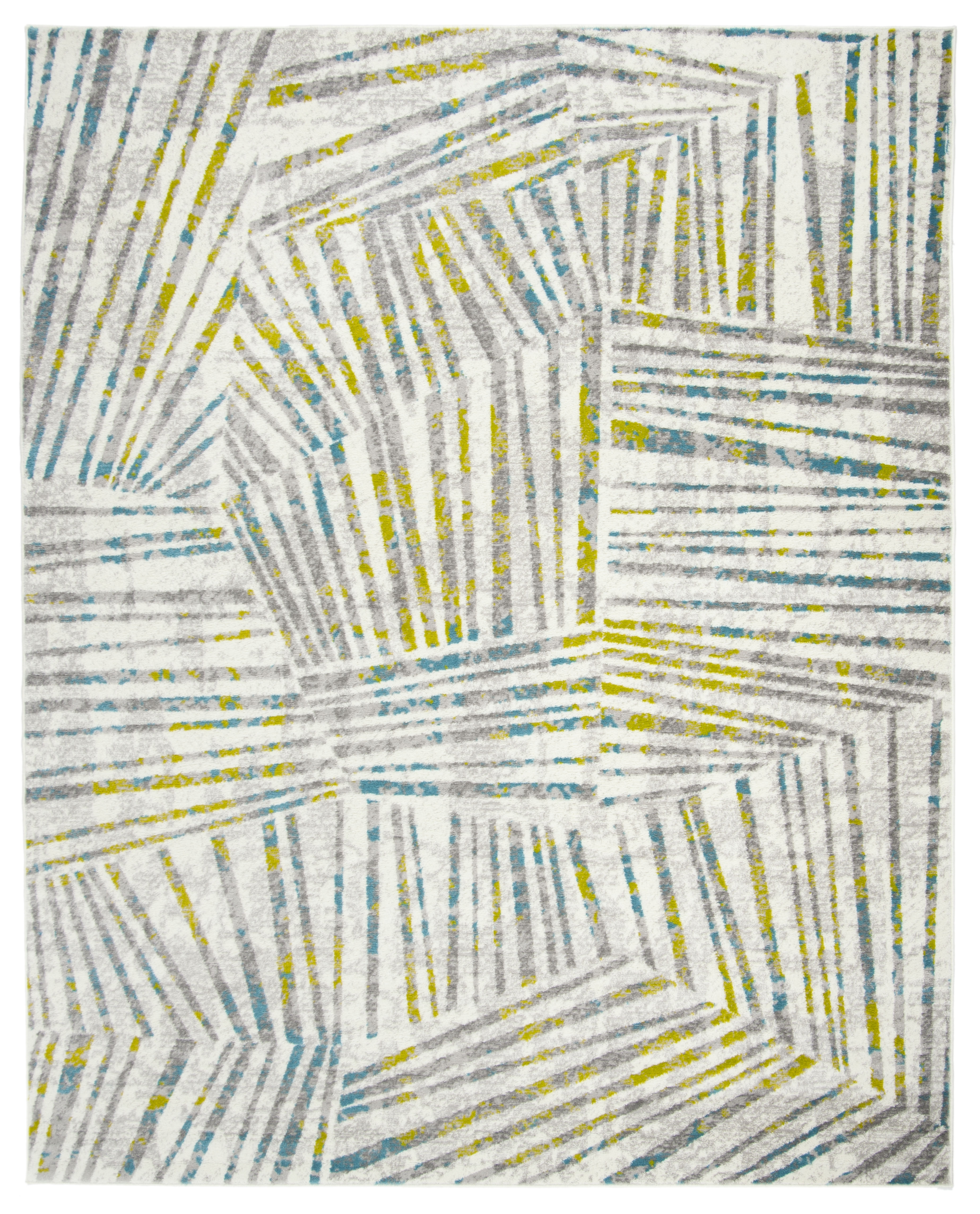 Arlo Home Woven Area Rug, SKY191G, Grey/Green,  8' X 10' - Image 0