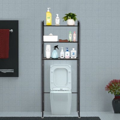 Klatt 23.2'" W x 59.4" H x 9.8" D Free-Standing Over-the-Toilet Storage - Image 0