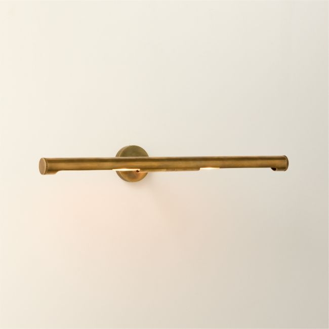 Archive Aged Brass 19.75" Wall Mount Picture Light Set of 2 - Image 0