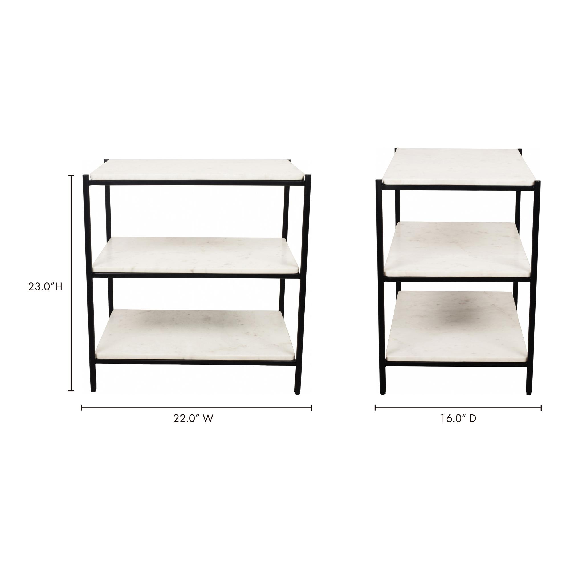 Trine Nightstand White Marble - Image 5