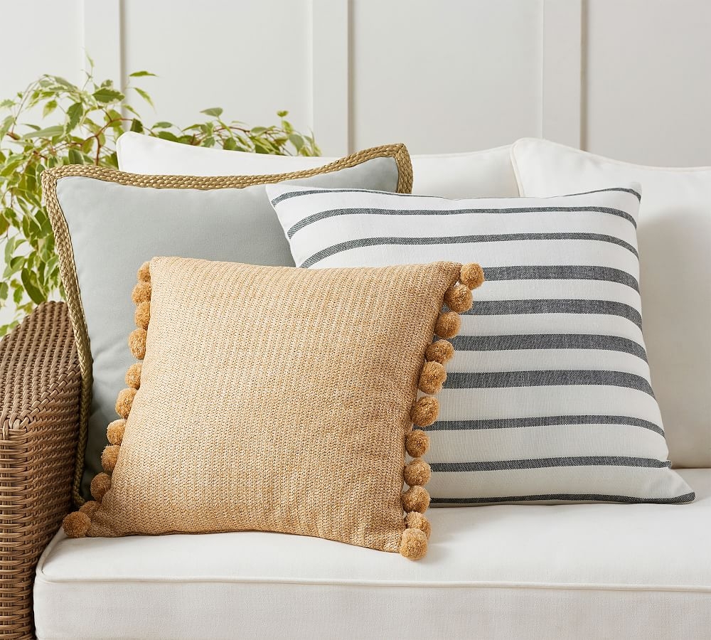 Cozy Contrast Gray Indoor/Outdoor Pillow Set - Image 0