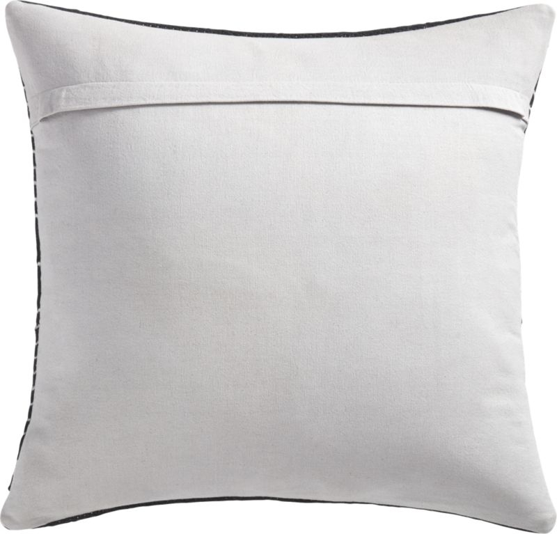 20" Bowman Black and White Pillow with Down-Alternative Insert - Image 2