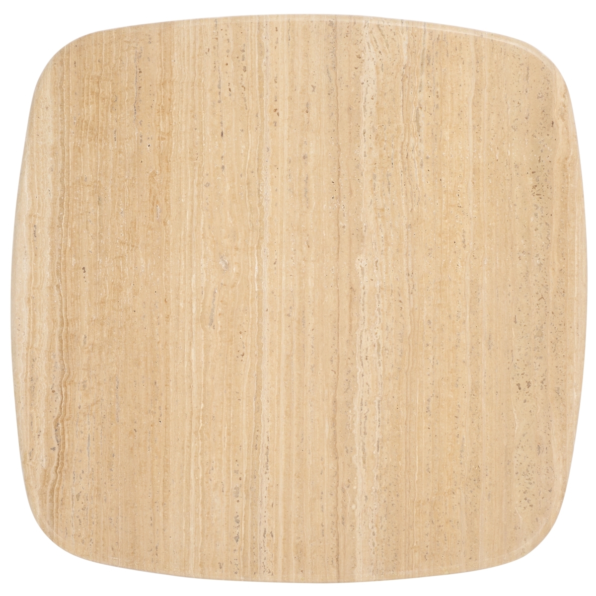 Celestyn Square Trav Coffee Table - Travertine/Black - Image 4
