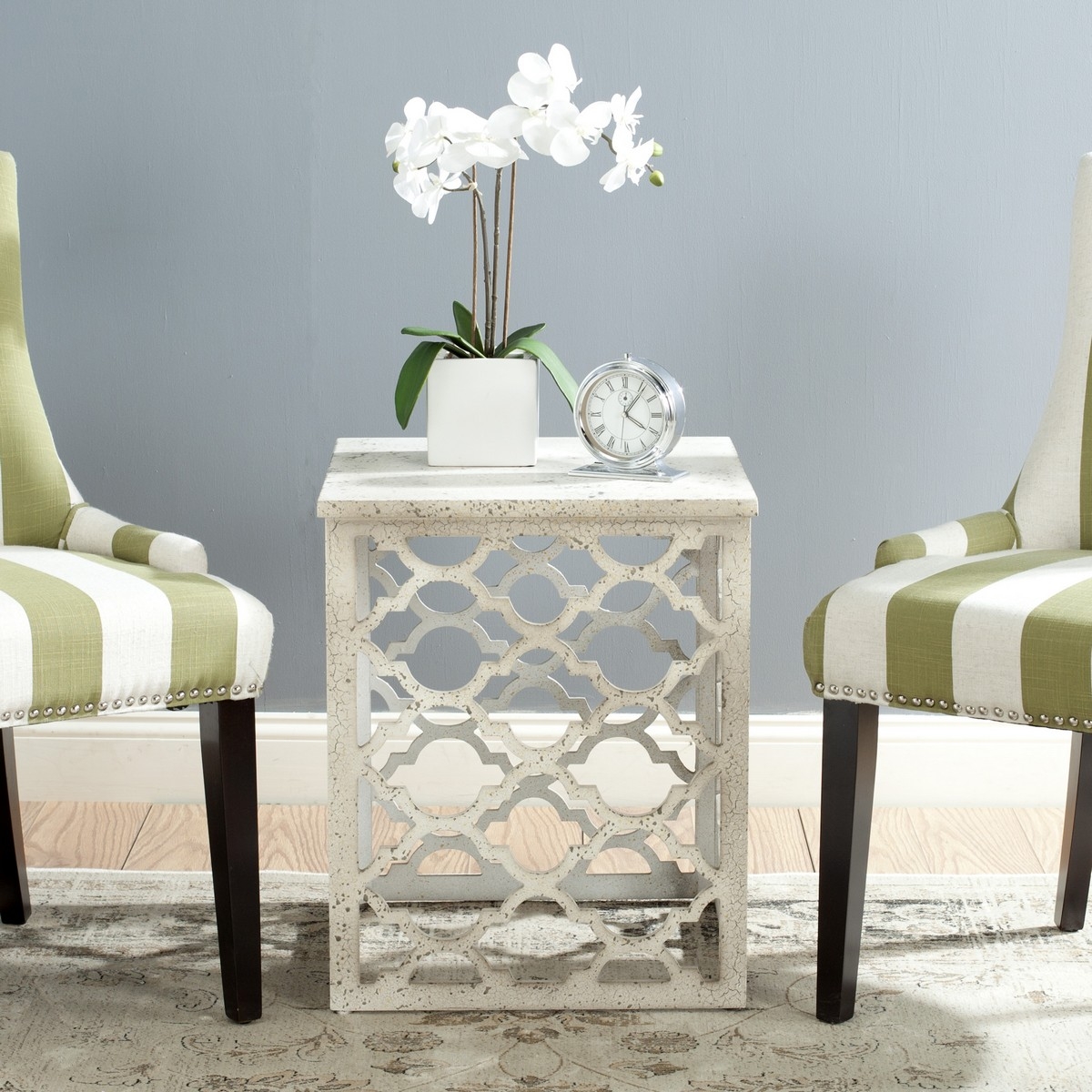 Lonny End Table - Distressed White - Safavieh - Image 3