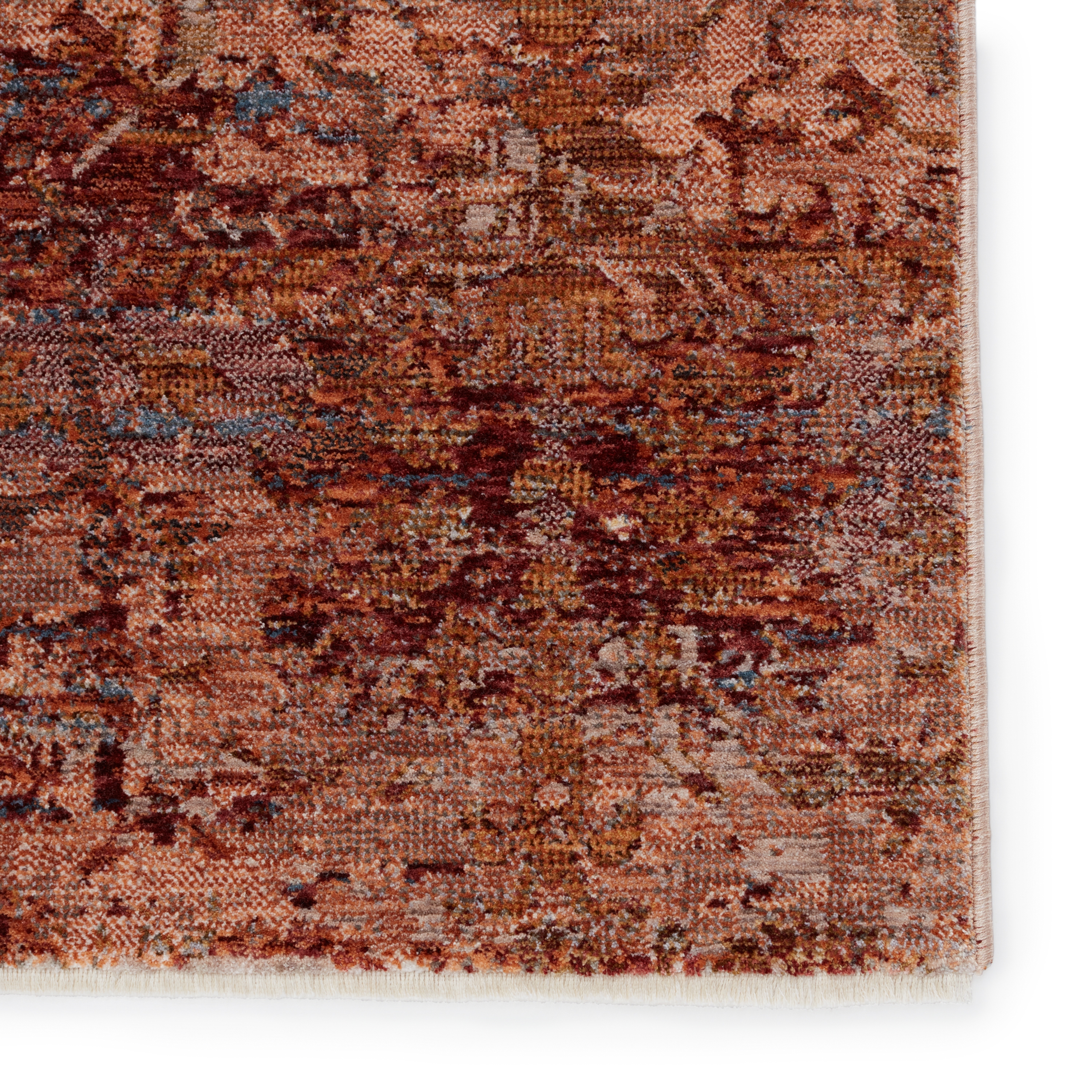 Ozella Floral Red/ Rust Area Rug (9'3"X13'3") - Image 3