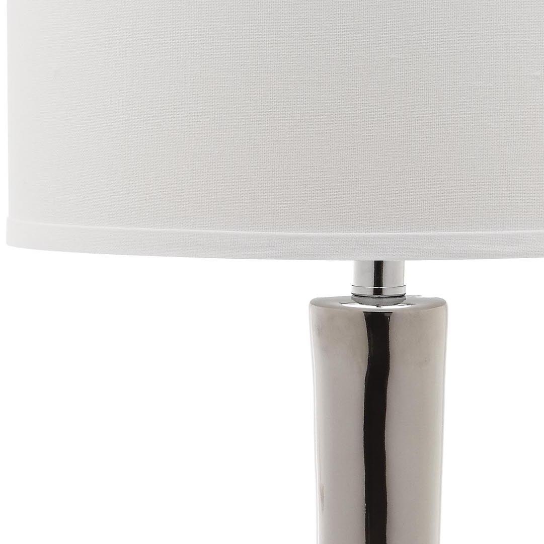 Mae 30.5-Inch H Long Neck Ceramic Table Lamp - Silver - Safavieh - Image 0