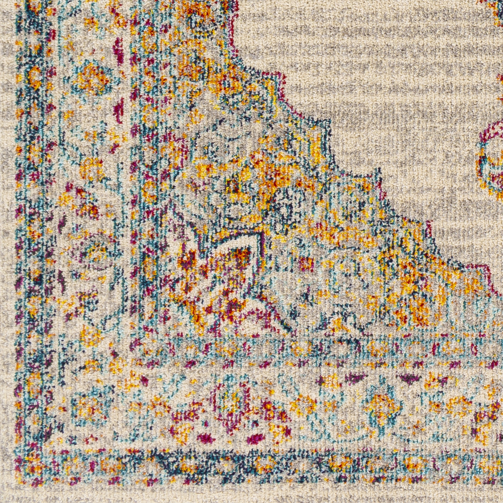 Morocco Pink Indoor 2' x 2'11" Machine Woven Rug - Image 2