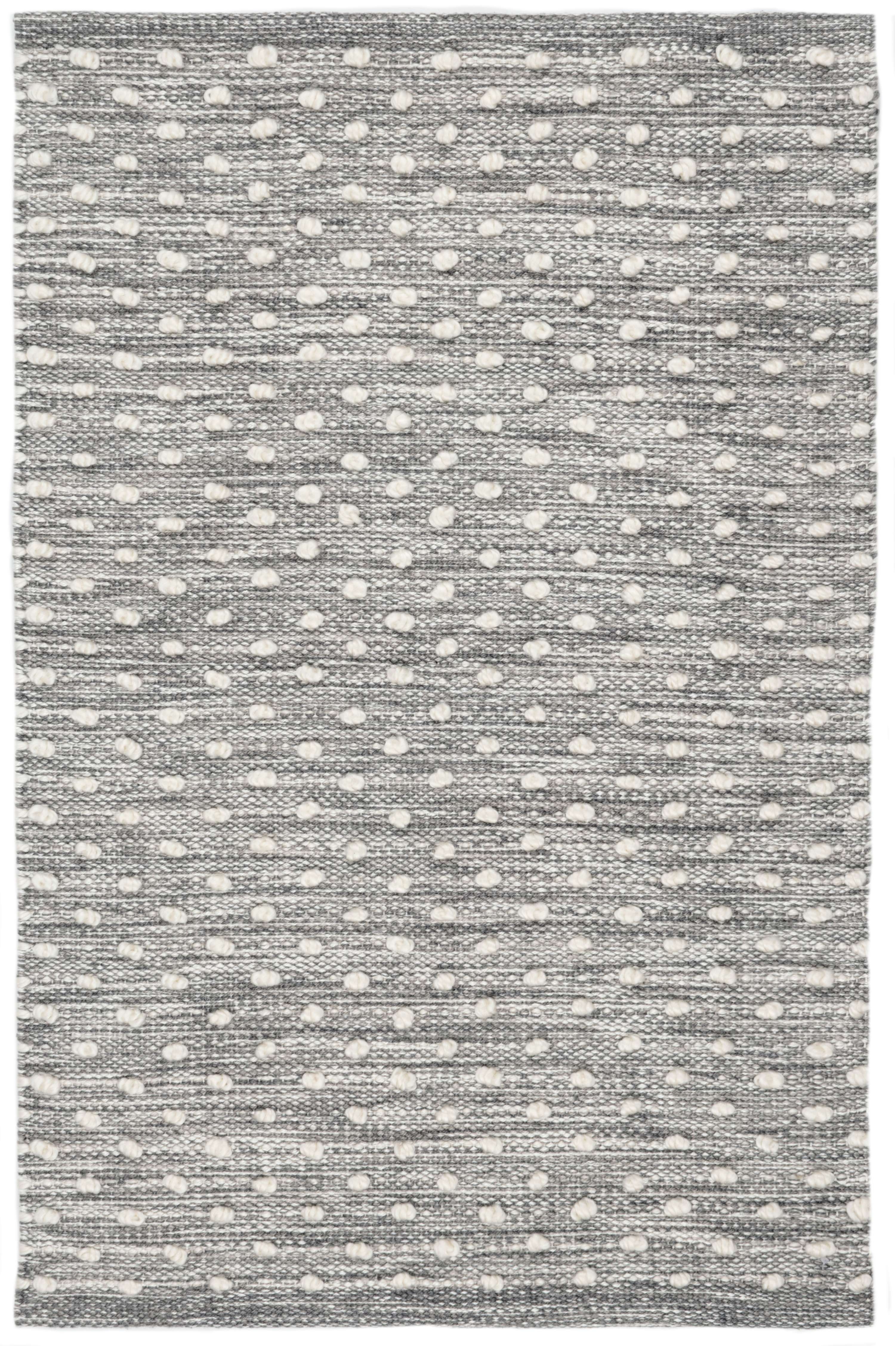Hobnail Grey Handwoven Indoor/Outdoor Rug - Image 0