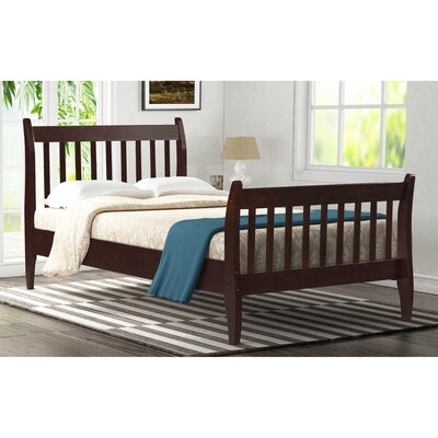 Twin Size Bed Frame Platform Mattress Foundation With Solid Wood Slat Support - Image 0