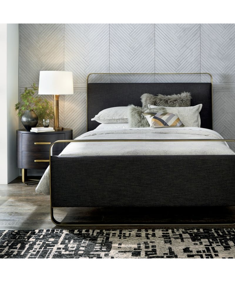 Gwen King Metal and Upholstered Bed - Image 1