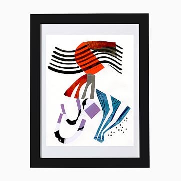 Teal Orange and Lilac Natural Frame 11x14 - Image 2