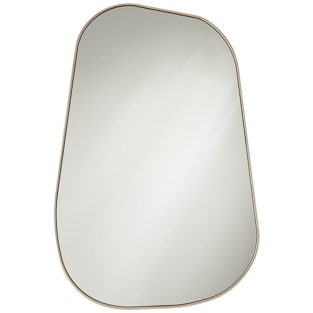 Reuleaux Champagne Gold 26" x 40" Rectangular Wall Mirror - Style # 89D76 - Image 0