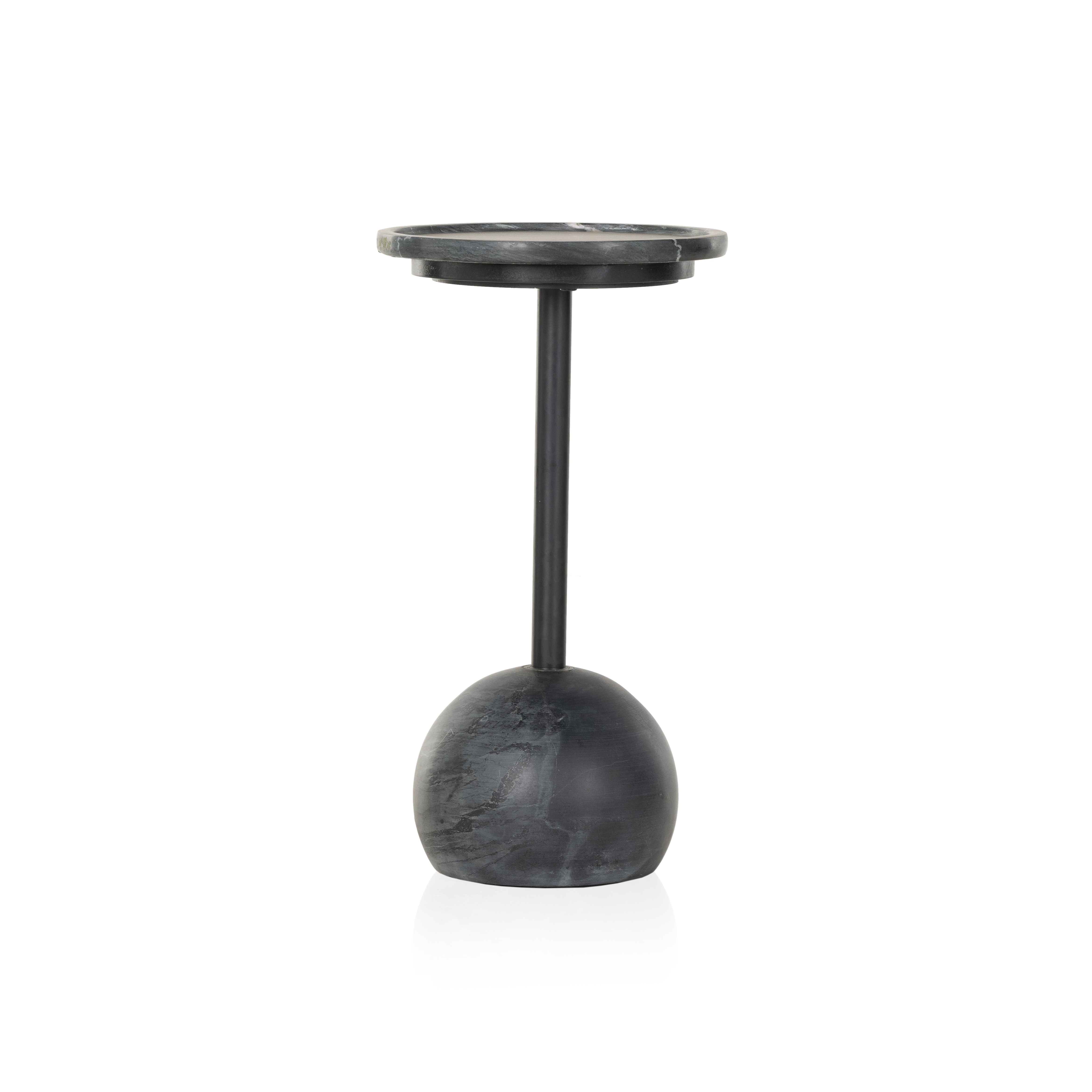 Viola Accent Table - Black Marble - Image 0