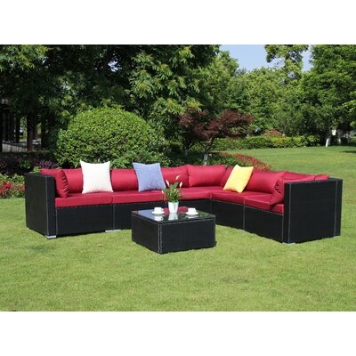 Lecroy 7 Piece Sectional Set with Cushions - Image 0