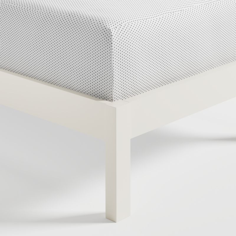 Opie Linen White Wood Toddler Bed Rail - Image 2
