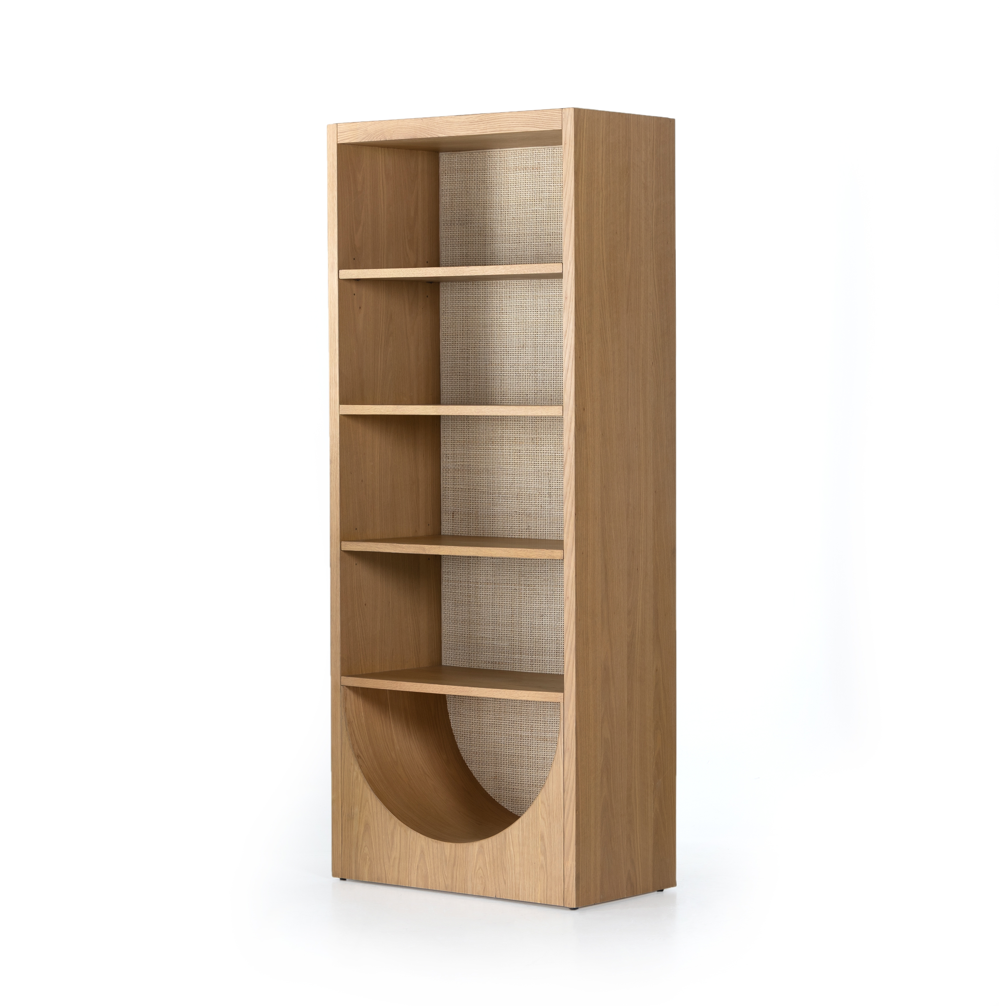 Higgs Bookcase-Honey Oak Veneer - Image 1