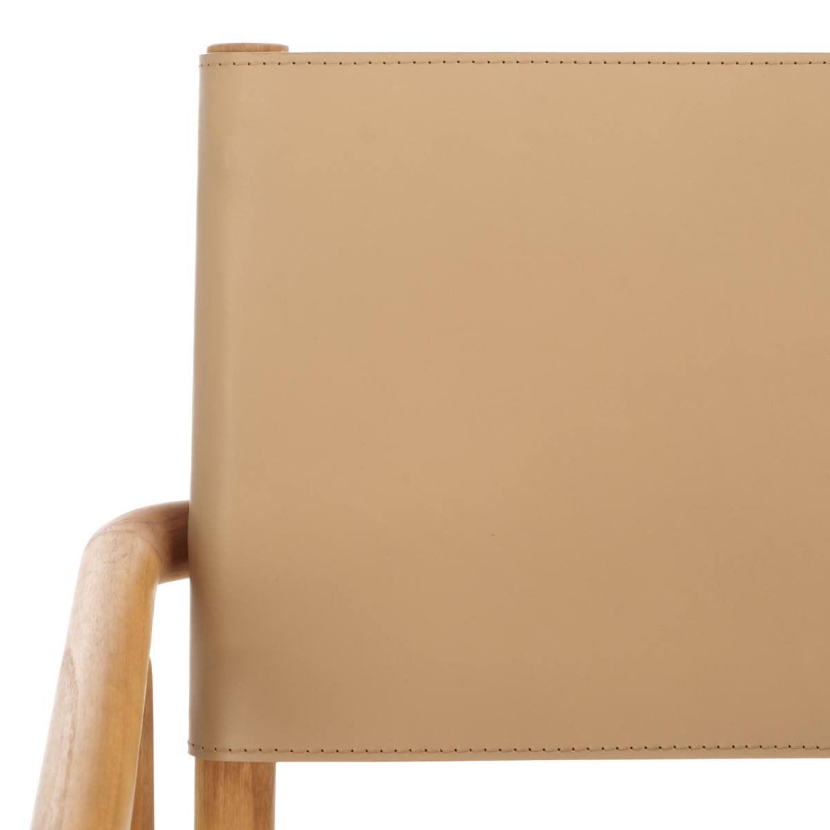 Hutson Leather Dining Chair - Tan/Natural - Image 2