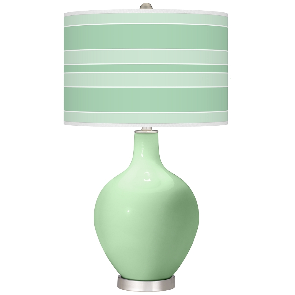 Flower Stem Bold Stripe Ovo Table Lamp - Image 0