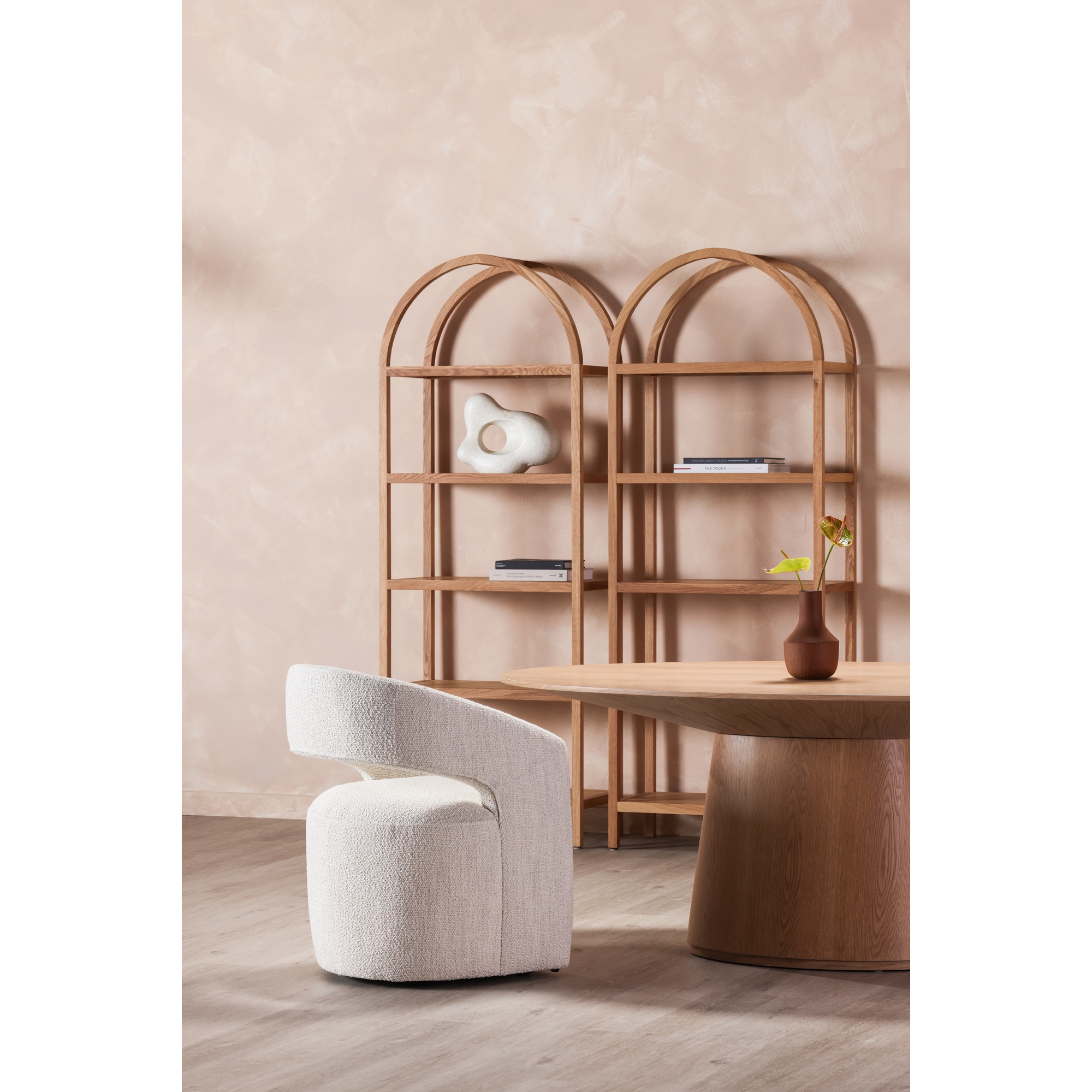 Barrow Rolling Dining Chair White Mist - Image 11