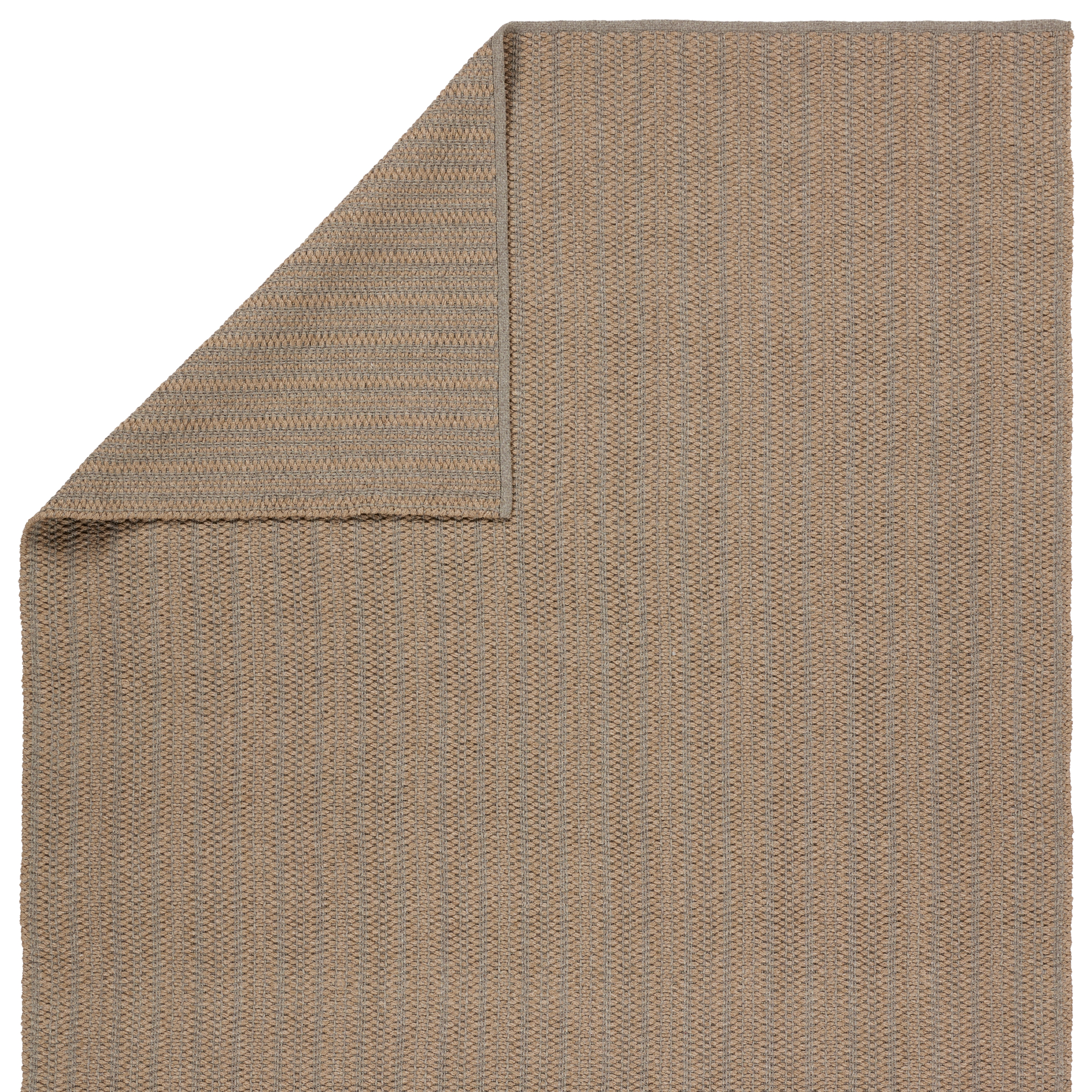 Elmas Handmade Indoor/Outdoor Striped Tan/Gray Area Rug (4'X6') - Image 2
