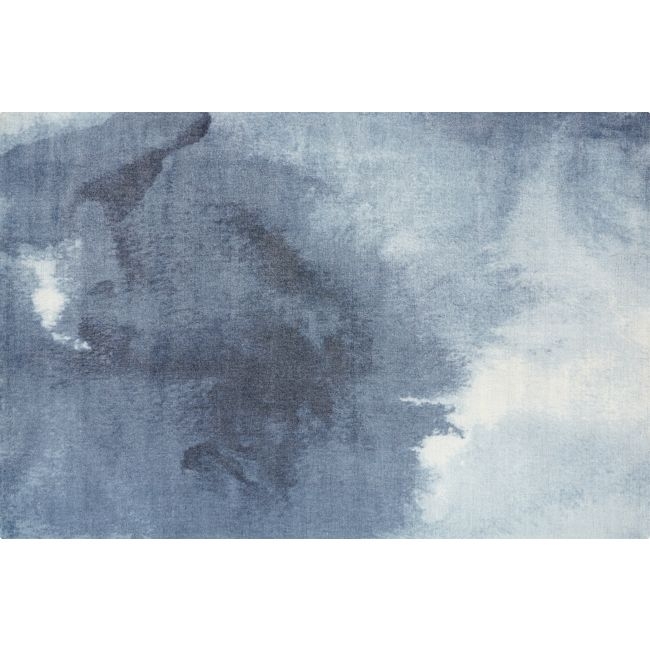 Wash Blue Watercolor Rug 6'x9' - Image 0