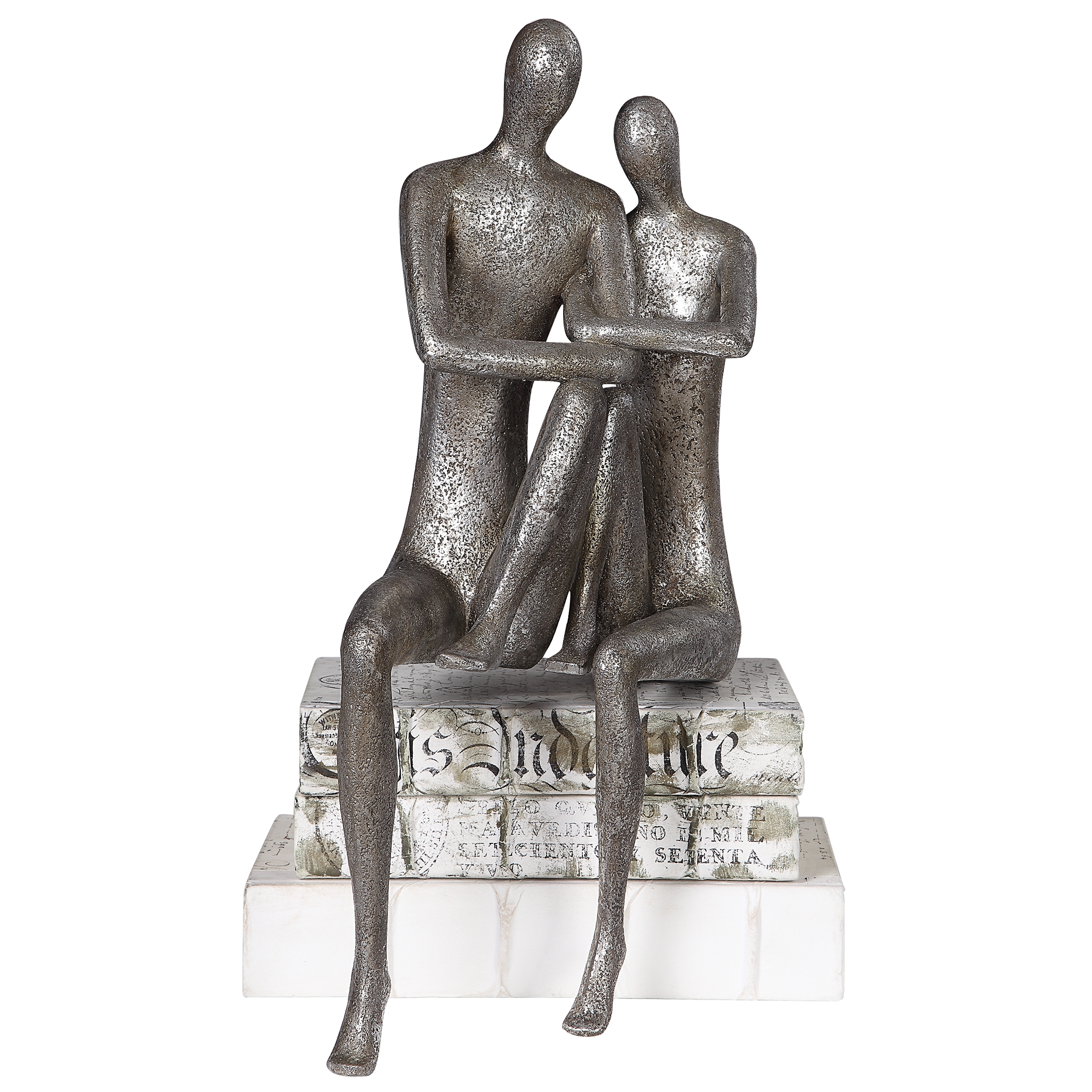Courtship Antique Nickel Figurine - Image 5