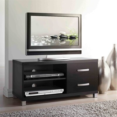 Modern TV Stand With Storage For Tvs Up To 40", Black - Image 0