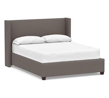 Elliot Shelter Upholstered Bed, Queen, Performance Heathered Tweed Graphite - Image 0