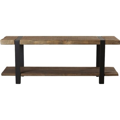 Thornhill Solid Wood Shelves Storage Bench - Image 0