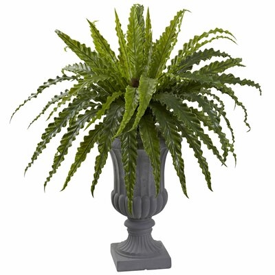 13.5" Artificial Fern Plant in Urn - Image 0
