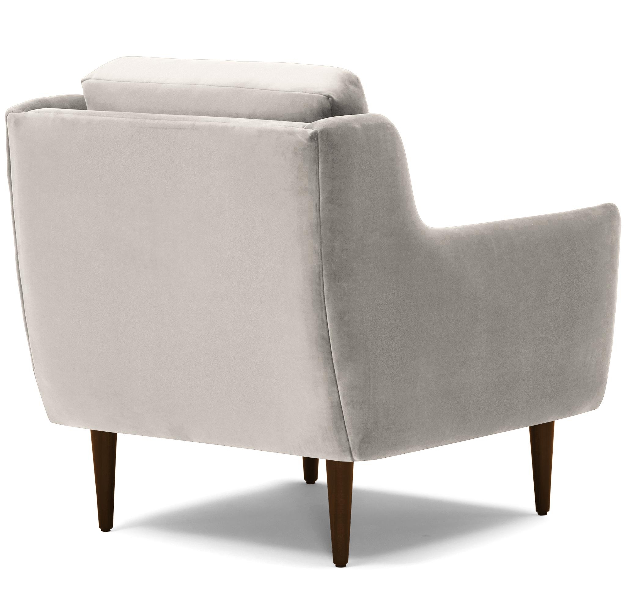 Beige/White Bell Mid Century Modern Chair - Merit Dove - Mocha - Image 3
