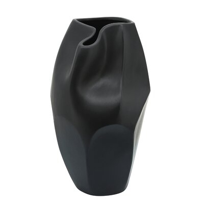 Cambrie Black Indoor / Outdoor Ceramic Table Vase - Image 0