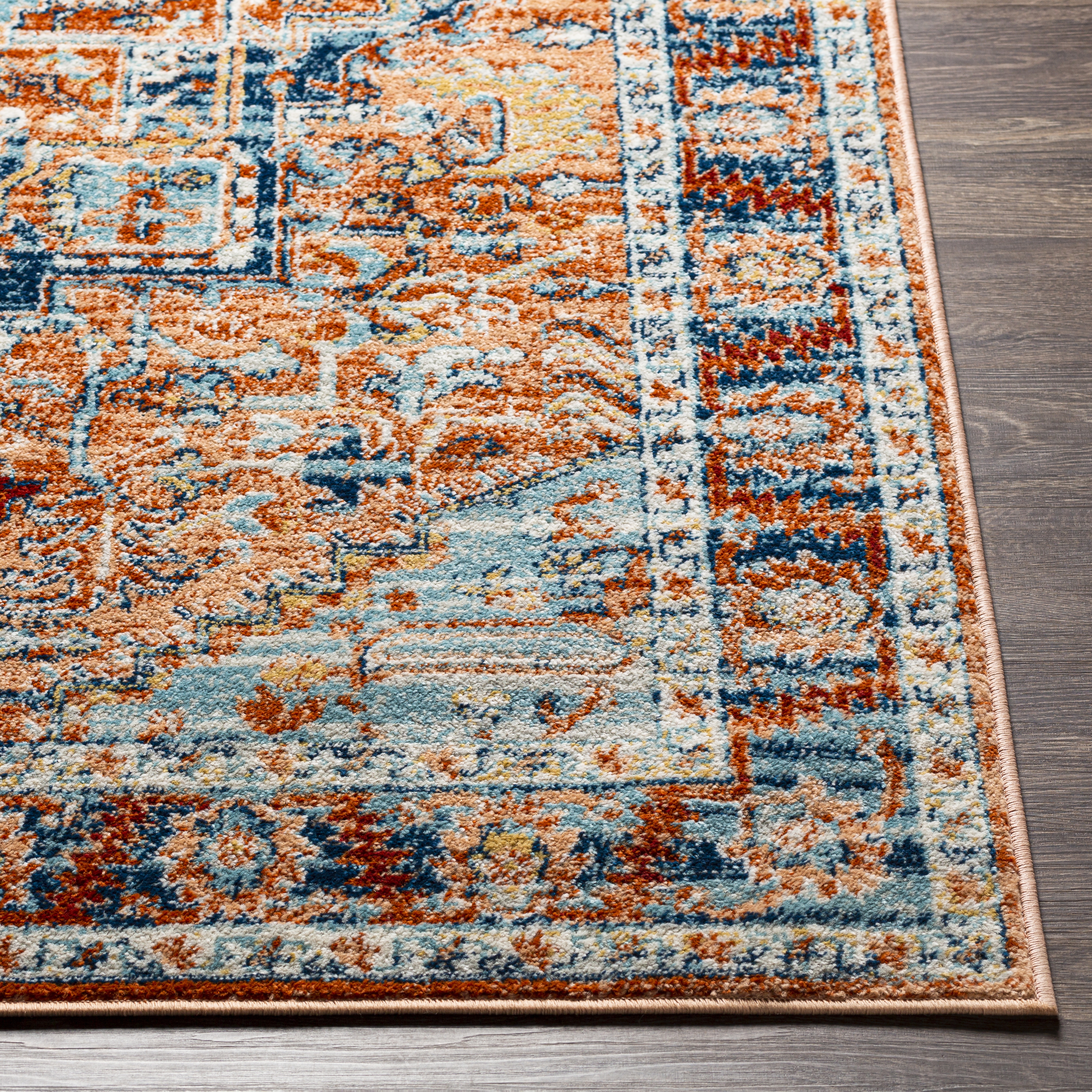 Tevazu  Indoor 6'7" x 9' Machine Woven Rug - Image 1