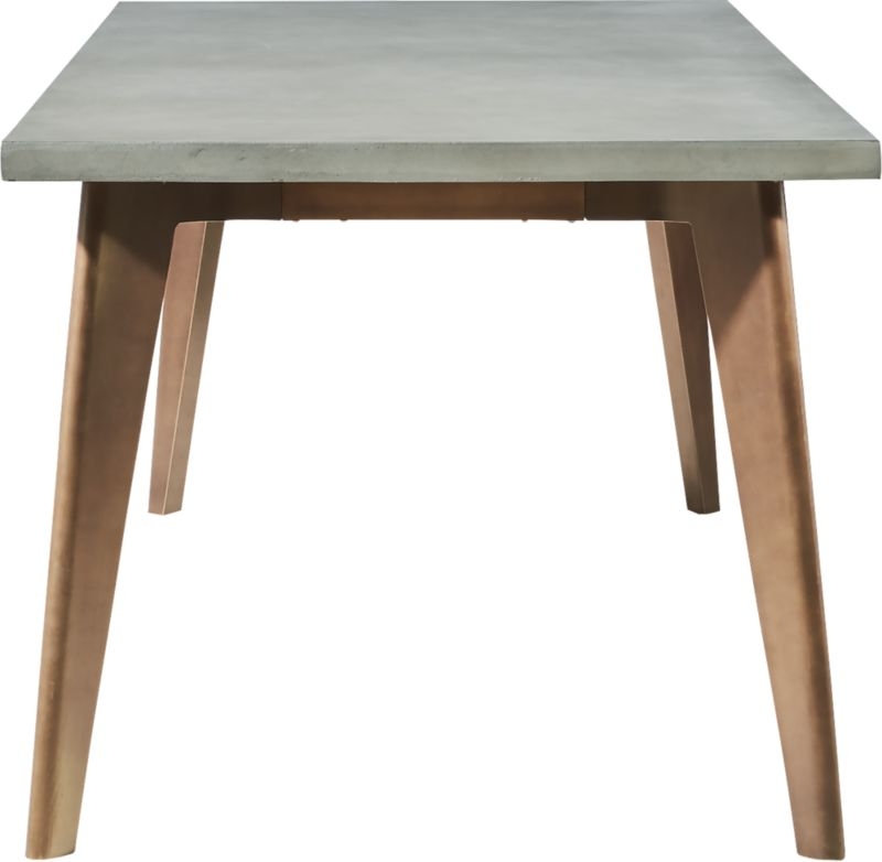 Harper Brass Dining Table with Concrete Top - Image 3