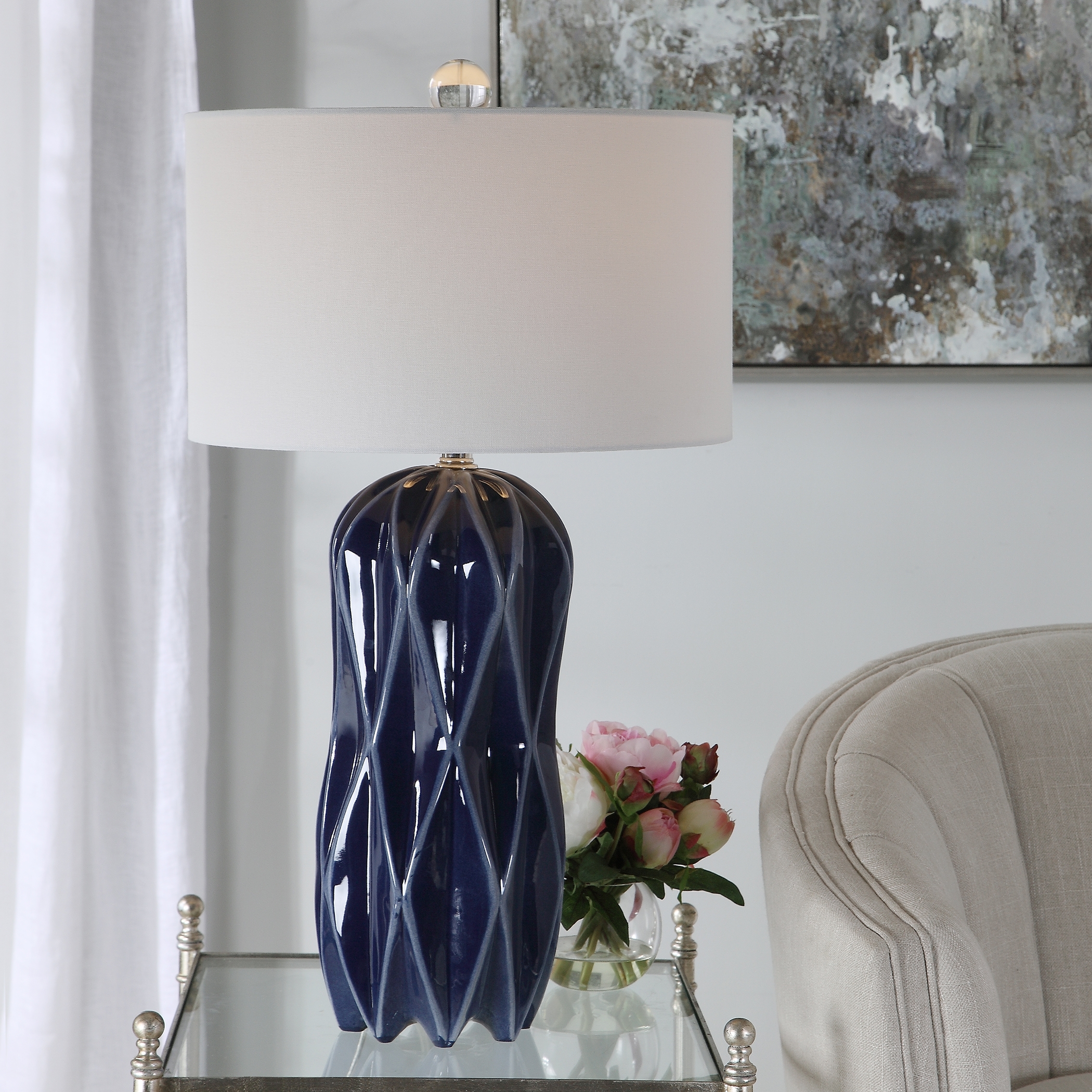 Malena Blue Table Lamp - Image 0