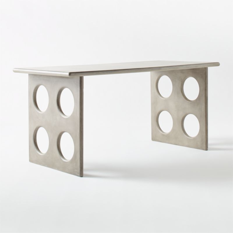 Otto Grey Concrete Desk - Image 2