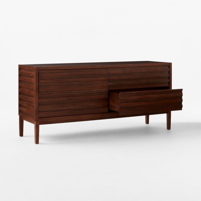 Campo 4-Drawer Acacia Wood Dresser - Image 2