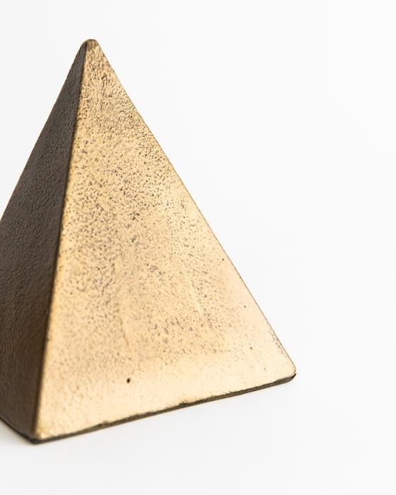 Aged Brass Pyramid, Large - Image 1