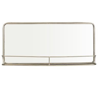 Cosette Silver Mirror With Shelf, 36" X 16" - Image 4