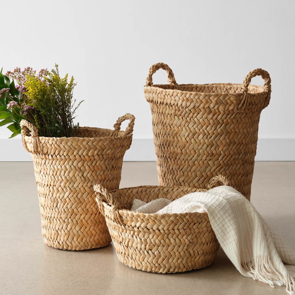 The Citizenry Totora Floor Basket | Large | Brown - Image 7
