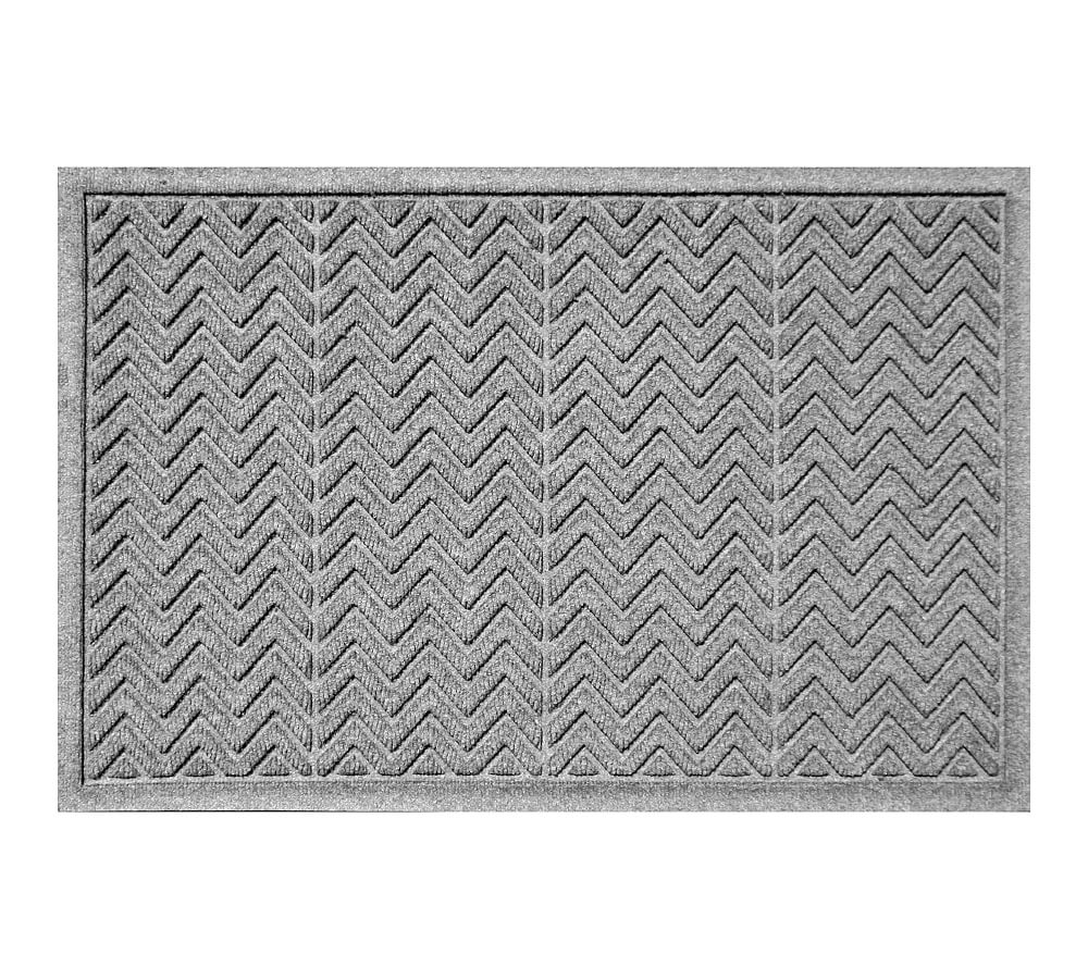 Waterhog Chevron Doormat, 2 x 3', Medium Gray - Image 0