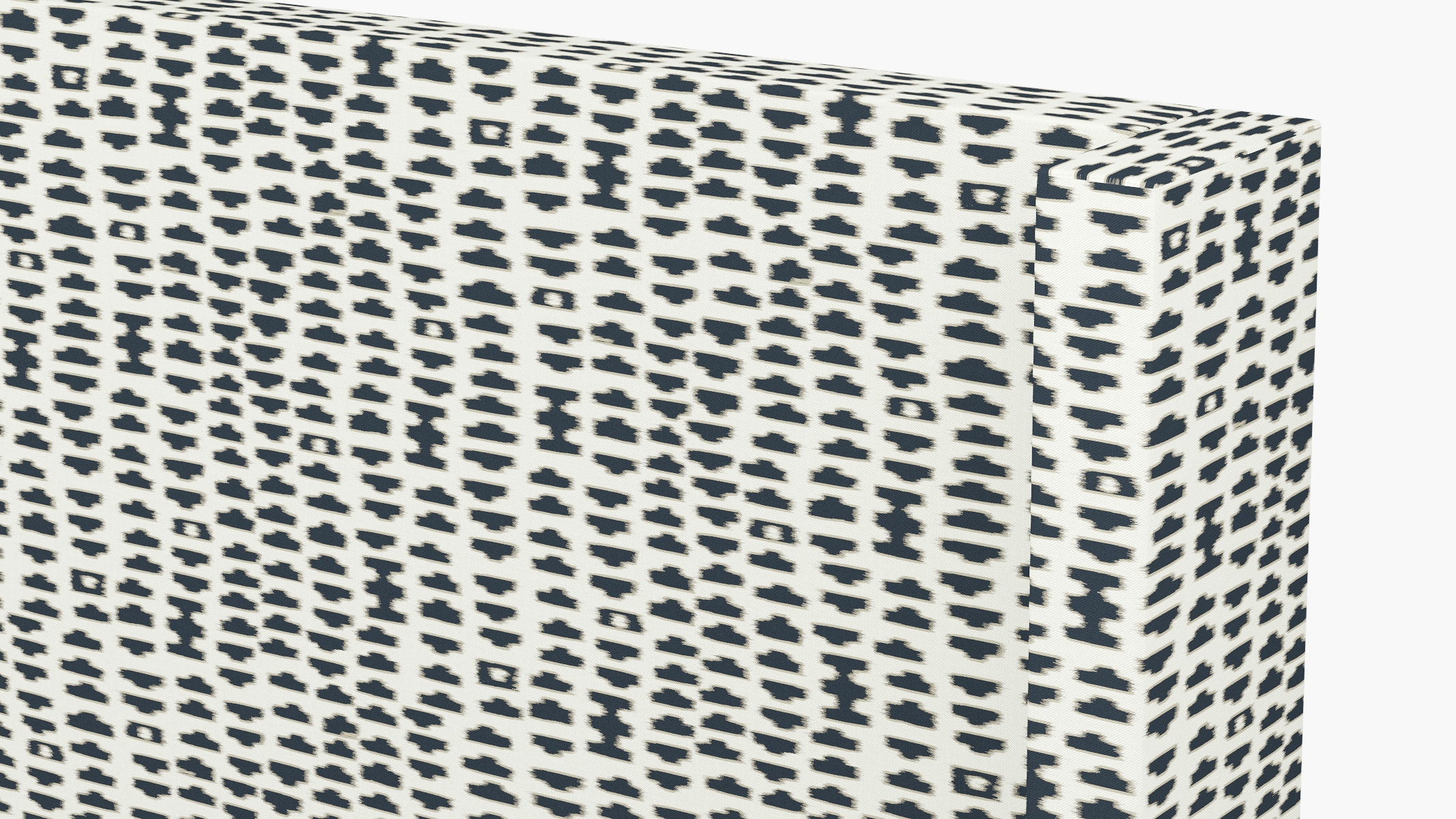 Modern Wingback Headboard, Ivory Odalisque, Queen - Image 2