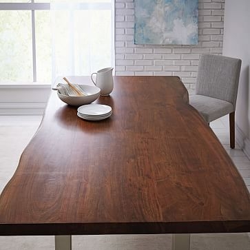 Live Edge Wood 84" Rectangle Dining Table - Image 2