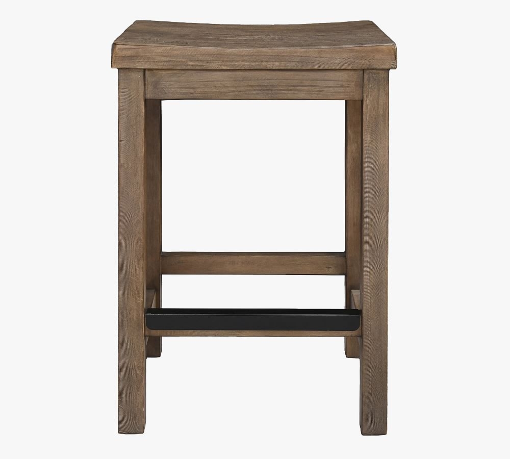 Tyann FSC(R) Reclaimed Wood Counter Stool, Brown - Image 0