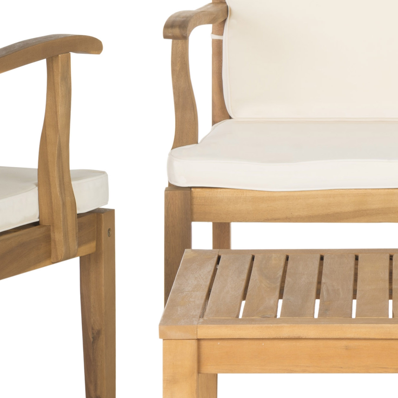 Del Mar 4 Piece Outdoor Set - Natural/Beige - Safavieh - Image 5