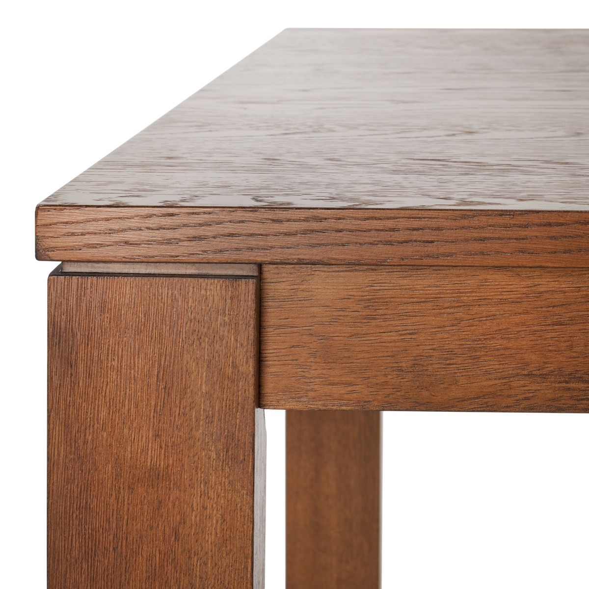 Deirdra Wood Rectangle Dining Table - Medium Oak - Image 2