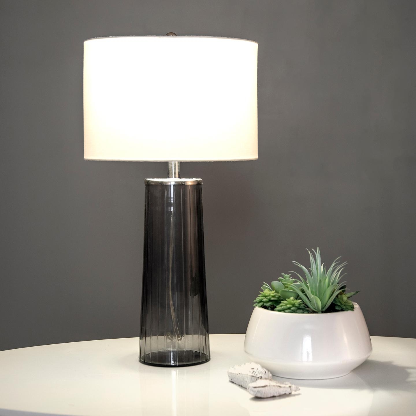 Wylie 22" Glass Table Lamp - Image 1